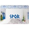 Makoroni - SPQR Greece 12x18 inc Aluminum Decorative Wall Street Sign view 1