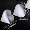 AMOYSTONE Selenite Crystal Hearts of Palm Worry Stone Crystal and Healing Stones Home Decoration 2PCS view 4