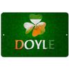 Makoroni - Doyle Irish Shamrocks Design 12x18 inc Aluminum Decorative Wall Street Sign view 1
