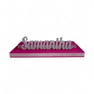 Sweet 16 Candelabra, Bar Mitzvah, Bat Mitzvah, Name Stand, Candle Ceremony, Candle board, Candleholder with Glitter Name