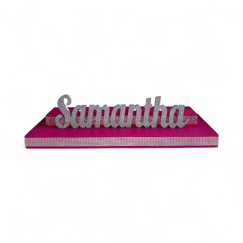 Sweet 16 Candelabra, Bar Mitzvah, Bat Mitzvah, Name Stand, Candle Ceremony, Candle board, Candleholder with Glitter Name