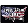 Makoroni - Sweet Land of Liberty of THEE I Sing America USA Design 12x18 inc Aluminum Decorative Wall Street Sign view 1