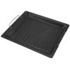 Fdit Portable Stainless Steel BBQ Frying Pan, Non-Stick Grilling Plate, Black, 30x25cm, for Picnics and Outdoor Activities view 1