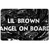Makoroni - Lil' Brown Angel ON Board Africa Design 12x18 inc Aluminum Decorative Wall Street Sign view 1