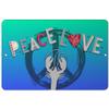 Makoroni - Peace Love CRAWDADS Animal 12x18 inc Aluminum Decorative Wall Street Sign view 1