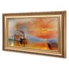 DECORARTS - The Fighting Temeraire by William Turner. Oil Painting Reproduction, Giclee Print on Canvas. Ready to Hang Framed Wall Art for Home and Office Decor. Total Size w/Frame: 30x22 view 2