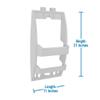 Bath Bliss Multi Hanging Option Shower Caddy | Over the Showerhead | Adhesive Backing | Screw Mount | Organizer | Large Shampoo & Conditioner Bottle Holders | Razor & Loofah Hooks | White view 2