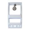 Bath Bliss Multi Hanging Option Shower Caddy | Over the Showerhead | Adhesive Backing | Screw Mount | Organizer | Large Shampoo & Conditioner Bottle Holders | Razor & Loofah Hooks | White view 4