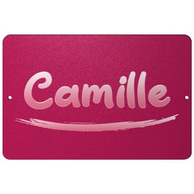 Makoroni - Camille Female Name 12x18 inc Aluminum Decorative Wall Street Sign