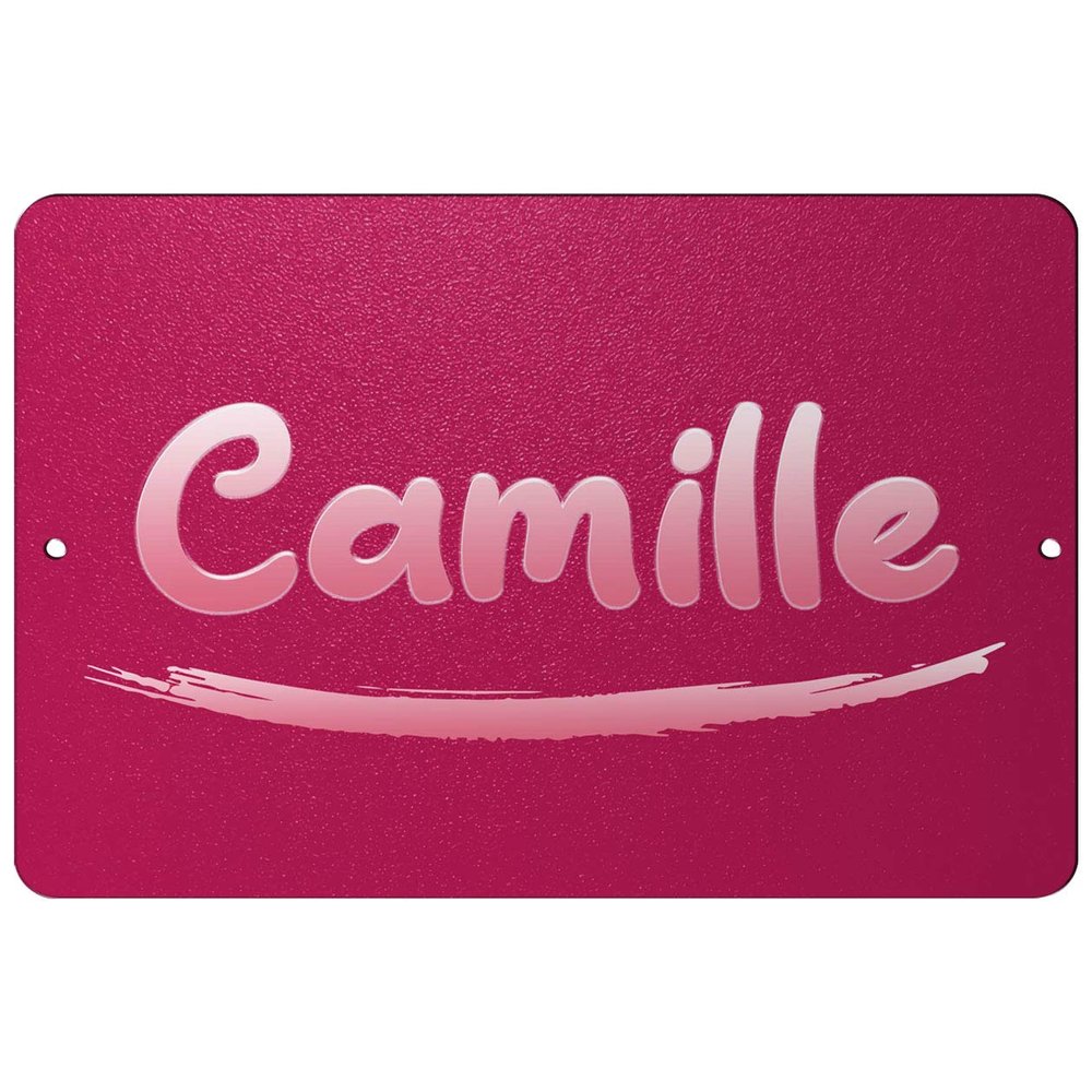 Makoroni - Camille Female Name 12x18 inc Aluminum Decorative Wall Street Sign