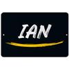 Makoroni - Ian Name 12x18 inc Aluminum Decorative Wall Street Sign view 1