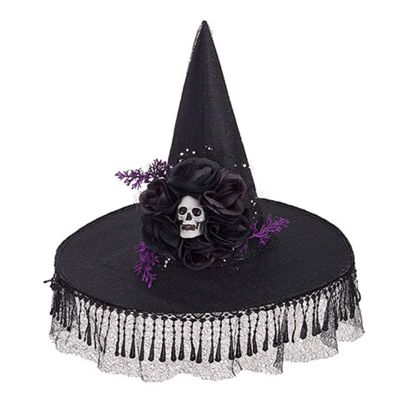 Darice 30083264 Skull Witch Hat: 13.8 X 17.3 Inches