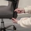 Melaluxe Office Chair Cover - Universal Stretch Desk Chair Cover, Computer Chair Slipcovers (Size: L) - Dark Gray view 3