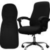 Melaluxe Office Chair Cover - Universal Stretch Desk Chair Cover, Computer Chair Slipcovers (Size: L) - Black view 1
