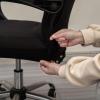 Melaluxe Office Chair Cover - Universal Stretch Desk Chair Cover, Computer Chair Slipcovers (Size: L) - Black view 4