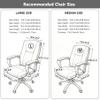 Melaluxe Office Chair Cover - Universal Stretch Desk Chair Cover, Computer Chair Slipcovers (Size: L) - Rose view 4