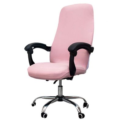 Melaluxe Office Chair Cover - Universal Stretch Desk Chair Cover, Computer Chair Slipcovers (Size: L) - Pink