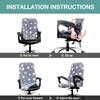 Melaluxe Office Chair Cover - Universal Stretch Desk Chair Cover, Computer Chair Slipcovers (Size: L) - Coffee view 3