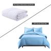 Royal Tradition Viscose from Bamboo Duvet Bedding Set-Medium Weight Down Alternative Comforter (Duvet Insert with Duvet Cover and 2-Shams) King/California King, Solid Blue view 2