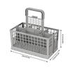 Drainer Basket Flatware Storage Drainer Universal Cutlery Basket Replacement Box for Multipurpose Dishwashers view 2
