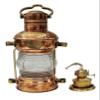 14" Nautical Brass Copper Oil Lamp Hanging Lantern Ship Boat Oil Lamp Vintage Brass Oil Lantern Hanging Lamp Outdoor Party Lighting view 1