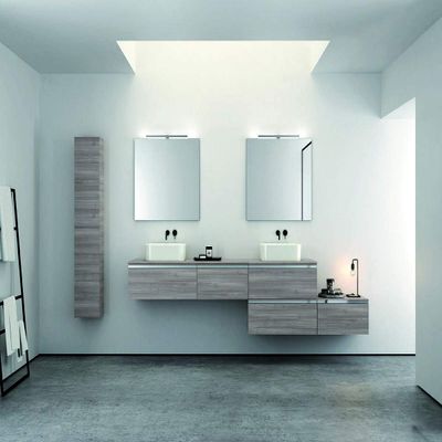 ROYO VIDA 24" 1 Drawer Wall-Mounted Single Bathroom Vanity Set in Sandy Grey