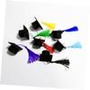 6pcs rabbit wine stoppers mini graduation cap bottle toppers doctoral hat wine toppers bottle caps covers 2020 graduation party supplies (purple) vacuum view 2