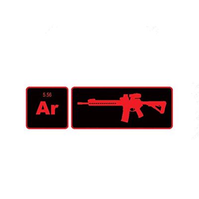 MAGNET Ar15 Element Periodic Table Red Ar 15 2A 2Nd Magnetic Vinyl Car Fridge Sticks to any Metal Surface 5"