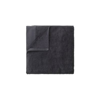 Blomus Riva Organic Terry Cloth Sauna Towel Bath Sheet - Magnet (Charcoal) - 100x200cm / 39x79in