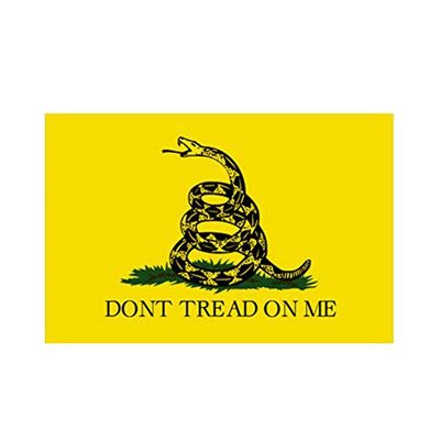MAGNET Gadsden Flag Don'T Tread On Me 2A Magnetic Vinyl Car Fridge Sticks to any Metal Surface 5"