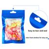 Boao 100 Pieces Resealable Foil Food Storage Bags with Clear Window Coffee Beans Candy Packaging Pouch for Food Small Business Supplies for Jewelry Self Sealed Storage Bags(4 x 6 Inch,Blue) view 3