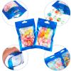 Boao 100 Pieces Resealable Foil Food Storage Bags with Clear Window Coffee Beans Candy Packaging Pouch for Food Small Business Supplies for Jewelry Self Sealed Storage Bags(4 x 6 Inch,Blue) view 4