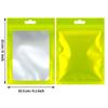 Boao 100 Pieces Resealable Foil Food Storage Bags with Clear Window Coffee Beans Candy Packaging Pouch for Food Small Business Supplies for Jewelry Self Sealed Storage Bags(4 x 6 Inch,Green) view 3