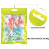 Boao 100 Pieces Resealable Foil Food Storage Bags with Clear Window Coffee Beans Candy Packaging Pouch for Food Small Business Supplies for Jewelry Self Sealed Storage Bags(4 x 6 Inch,Green) view 4