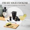 Modern Mixology Cocktail Shaker Set - 8 Piece Bartender Kit on Quality Pine Stand | Complete Cocktail Kit Gift Set | Top Bartender Gifts for Men | Leak Proof Design (Black) view 4
