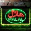 ADVPRO Halal Food Arabic Restaurant Dual Color LED Neon Sign Green & Red 16 x 12 Inches st6s43-i3746-gr view 2