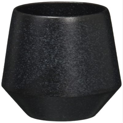 Figatsuki Kiln Made in Japan Tea Cup Frustum Black 2.9 x 2.9 x 3.5 inches (7.3 x 7.3