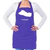 Dressdown El Salvador Silhouette - Unisex Adult Kitchen/BBQ Apron - Purple - One Size view 1