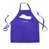 Dressdown El Salvador Silhouette - Unisex Adult Kitchen/BBQ Apron - Purple - One Size view 3