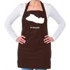 Dressdown El Salvador Silhouette - Unisex Adult Kitchen/BBQ Apron - Brown - One Size view 1