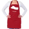 Dressdown El Salvador Silhouette - Unisex Adult Kitchen/BBQ Apron - Red - One Size view 1