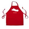 Dressdown El Salvador Silhouette - Unisex Adult Kitchen/BBQ Apron - Red - One Size view 3