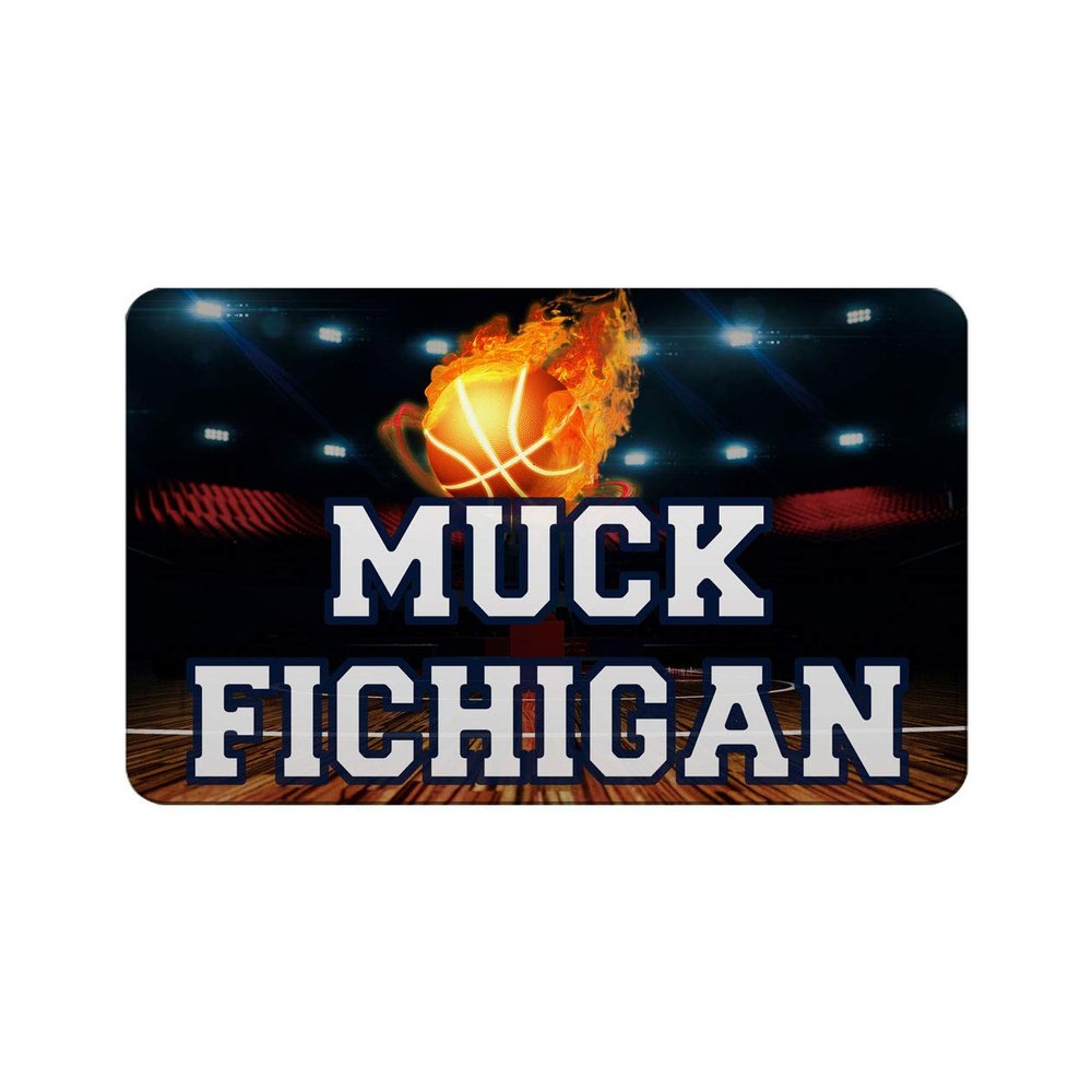 Makoroni - MUCK FICHIGAN Basketball Des#2 Refrigerator Wall Magnet 2x3 inc