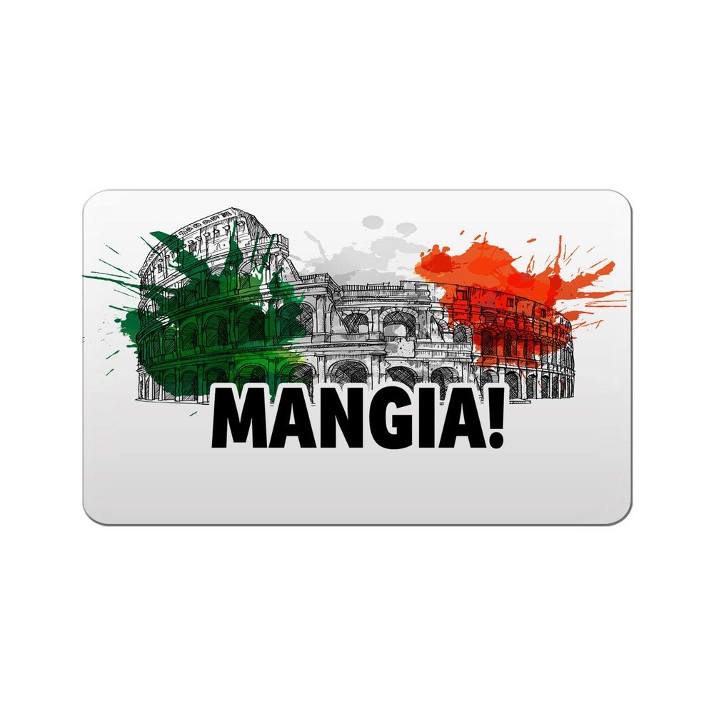 Makoroni - MANGIA! Italy Italian Des#1 Refrigerator Wall Magnet 2x3 inc