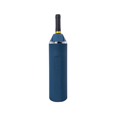 Vinglac Wine Bottle Chiller- Portable Champagne Insulator- Stainless Steel Wine Cooler Sleeve - Keeps Wine Cold (Navy)
