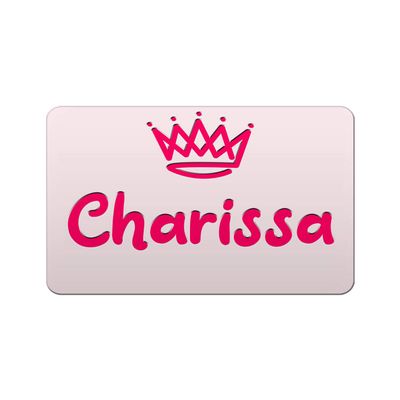 Makoroni - Charissa Female and Girl Name Name Refrigerator Wall Magnet 2x3 inc