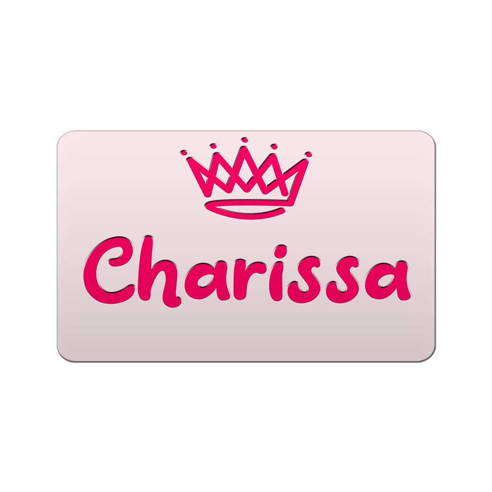 Makoroni - Charissa Female and Girl Name Name Refrigerator Wall Magnet 2x3 inc