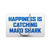 Makoroni - HAPPINESS IS CATCHING MAKO SHARK Fishing Des#1 Refrigerator Wall Magnet 2x3 inc view 1