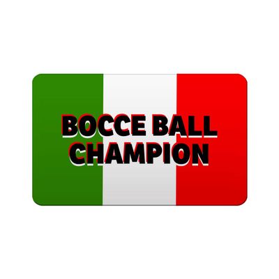 Makoroni - BOCCE BALL CHAMPION Italy Italian Des#3 Refrigerator Wall Magnet 2x3 inc