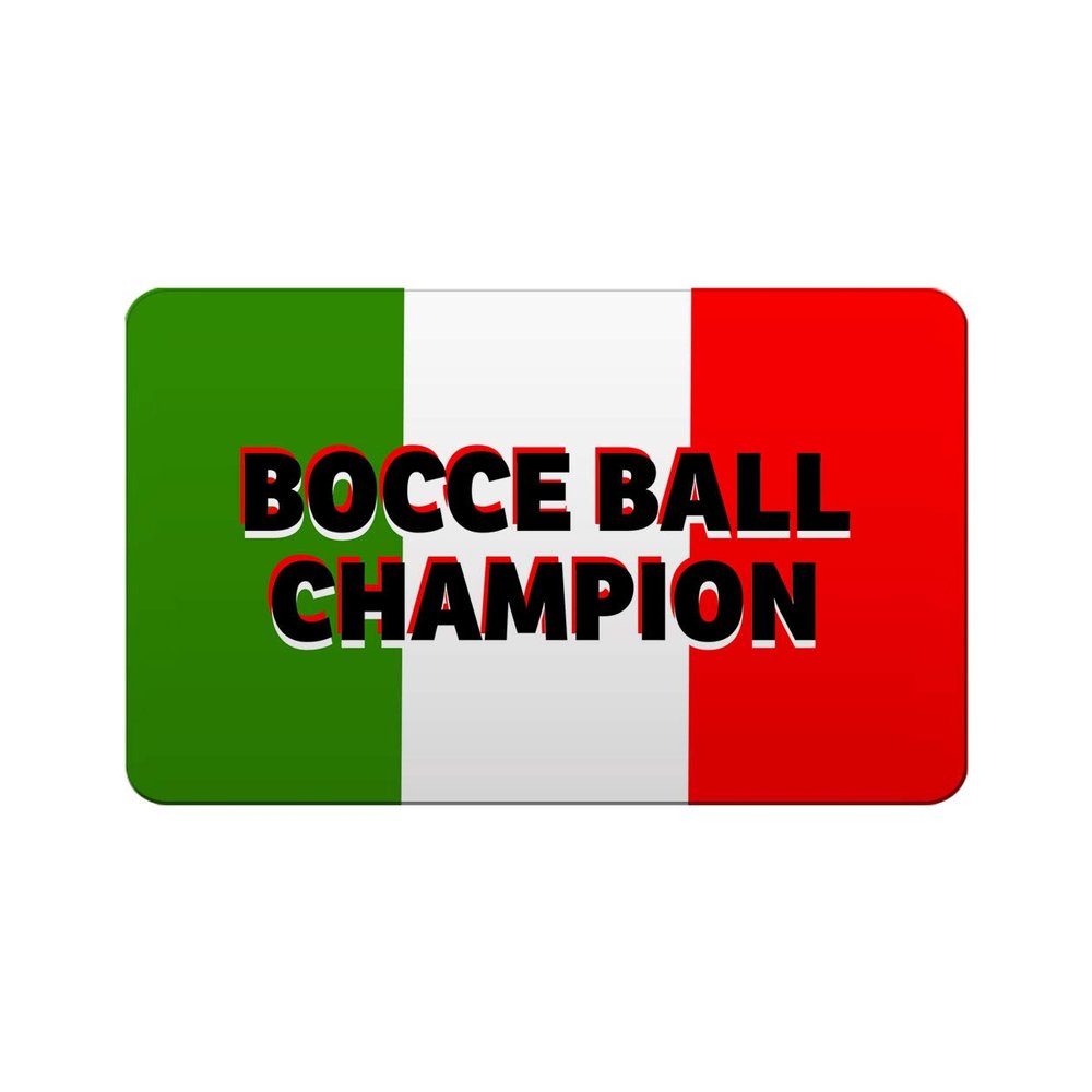 Makoroni - BOCCE BALL CHAMPION Italy Italian Des#3 Refrigerator Wall Magnet 2x3 inc